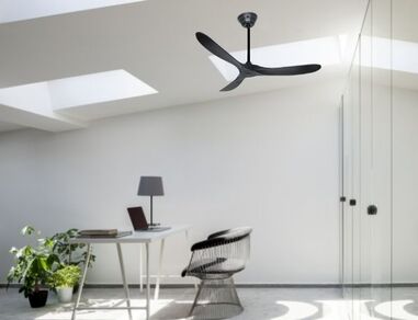 ventilateur plafond genuino casafan noir moderne